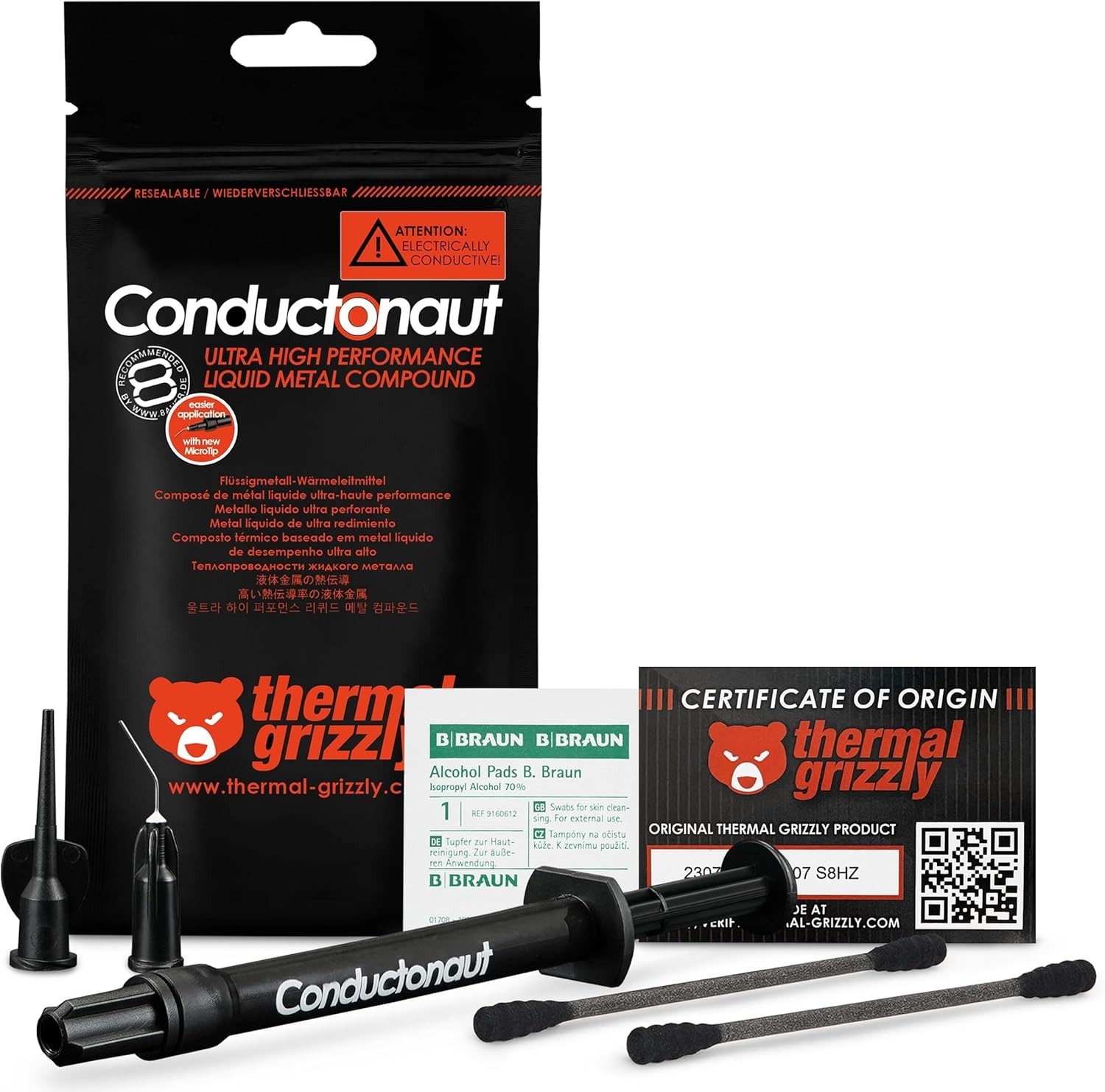 Thermal Grizzly Conductonaut - 5 Gram - High Performance Liquid Metal Compound