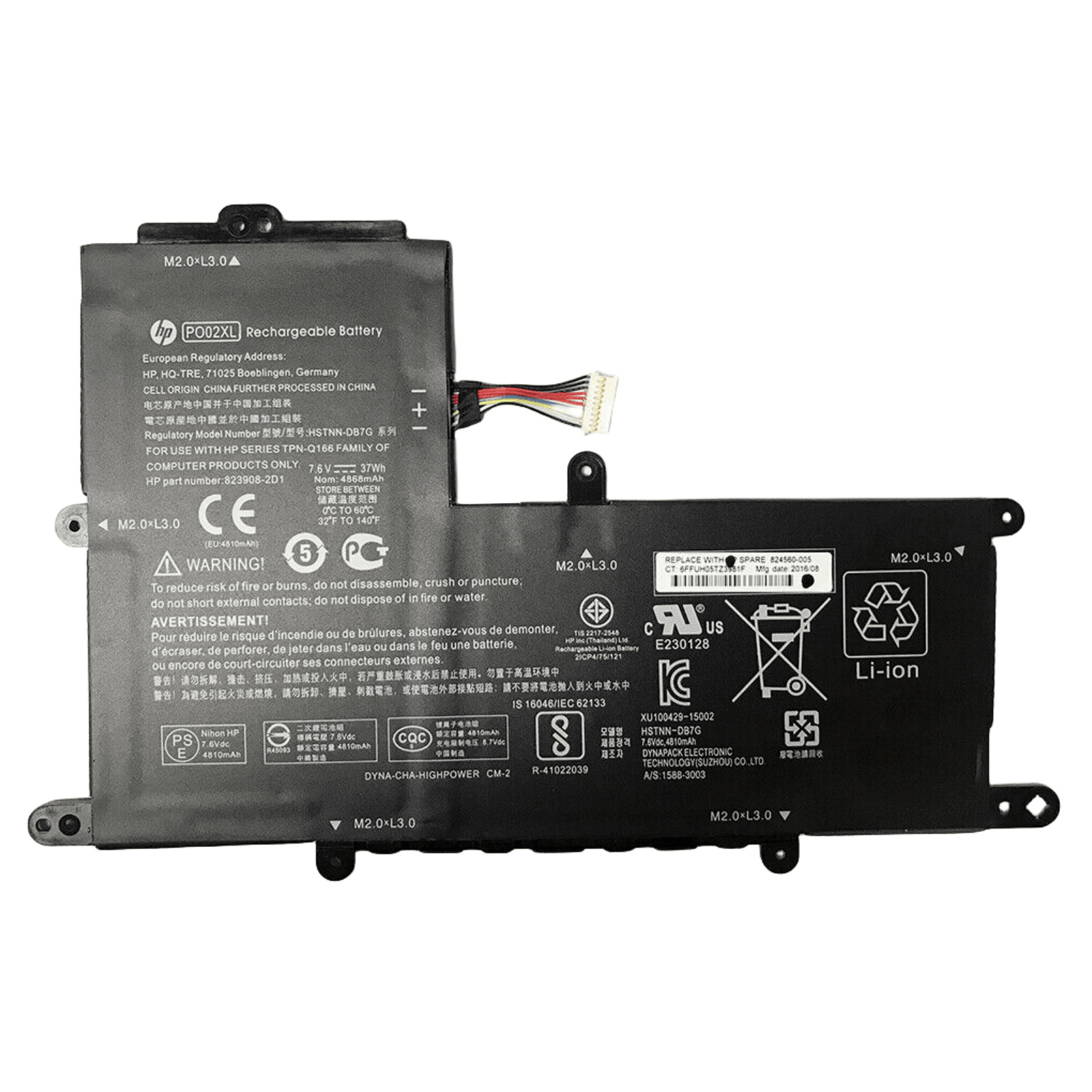Genuine PO02XL Battery for HP Stream 11-R 11-Y 823908-1C1 HSTNN-DB7G 824560-005