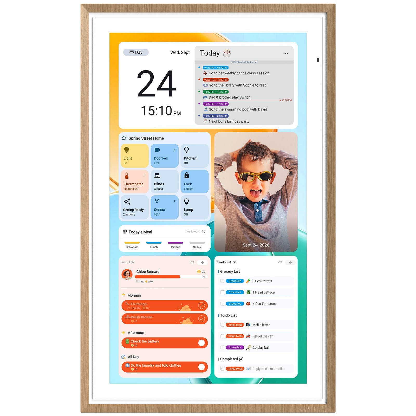 ApoloSign 21.5 inch Digital Calendar Smart Family Wall Planner(Brand New)
