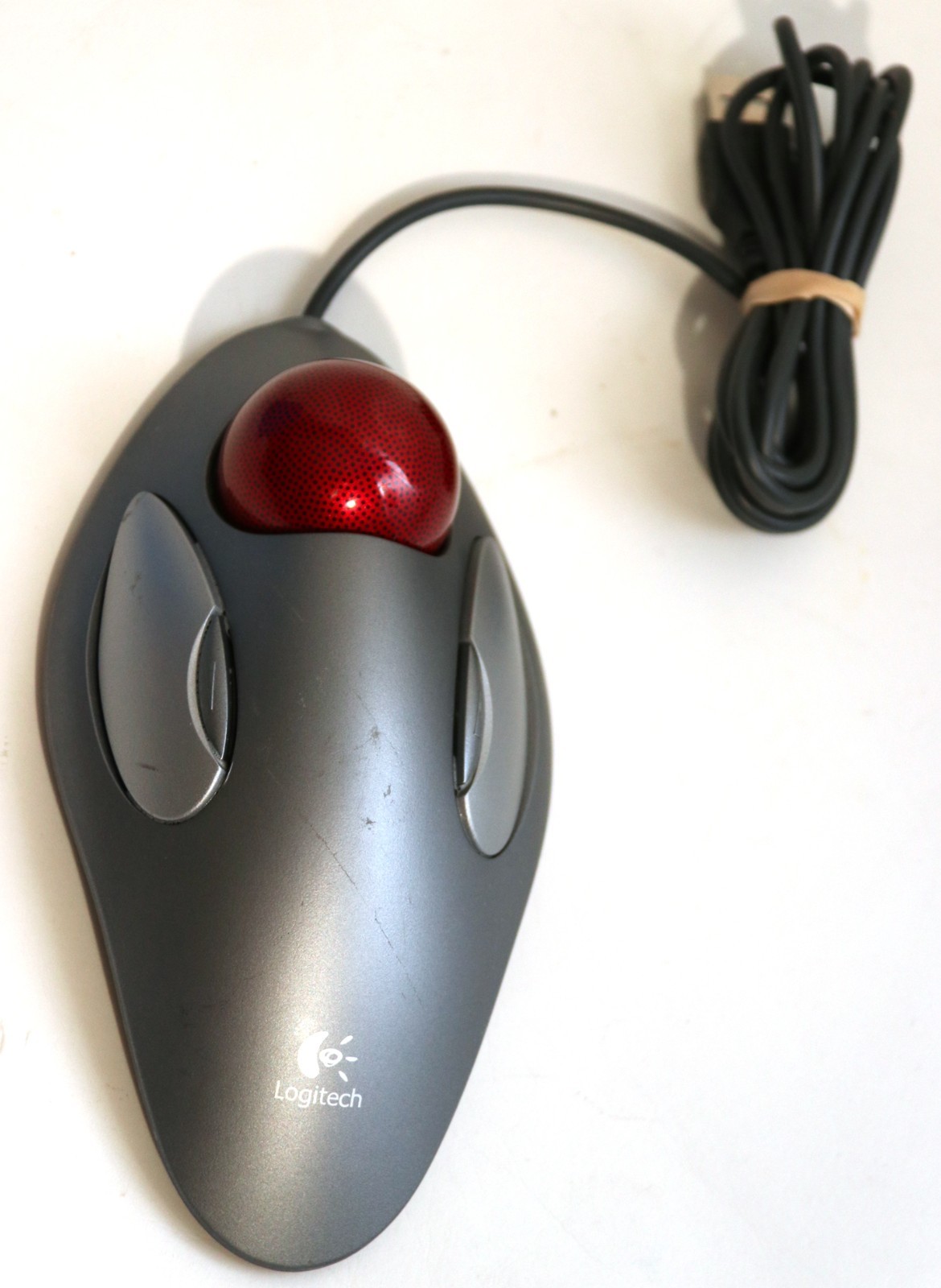 Logitech Trackman Marble USB  T-BC21 Mouse 810-000767 Tested Works