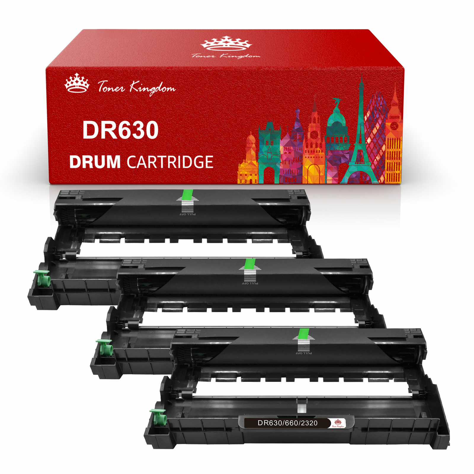3 PK DR660 Black Drum Unit Compatible DR-630 Lots For Brother MFC-2700DW L2740DW