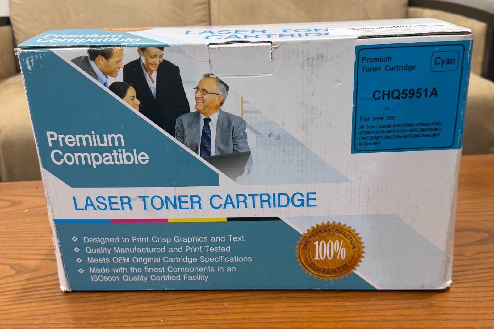 Premium Compatible Laser Toner Cartridge Cyan CHQ5951A - New