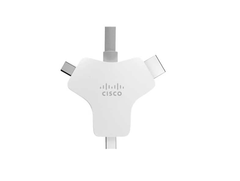 Cisco Multi-Head Cable 4K 9 meters 30ft - WebEx HDMI DisplayPort USB-C Gray OEM