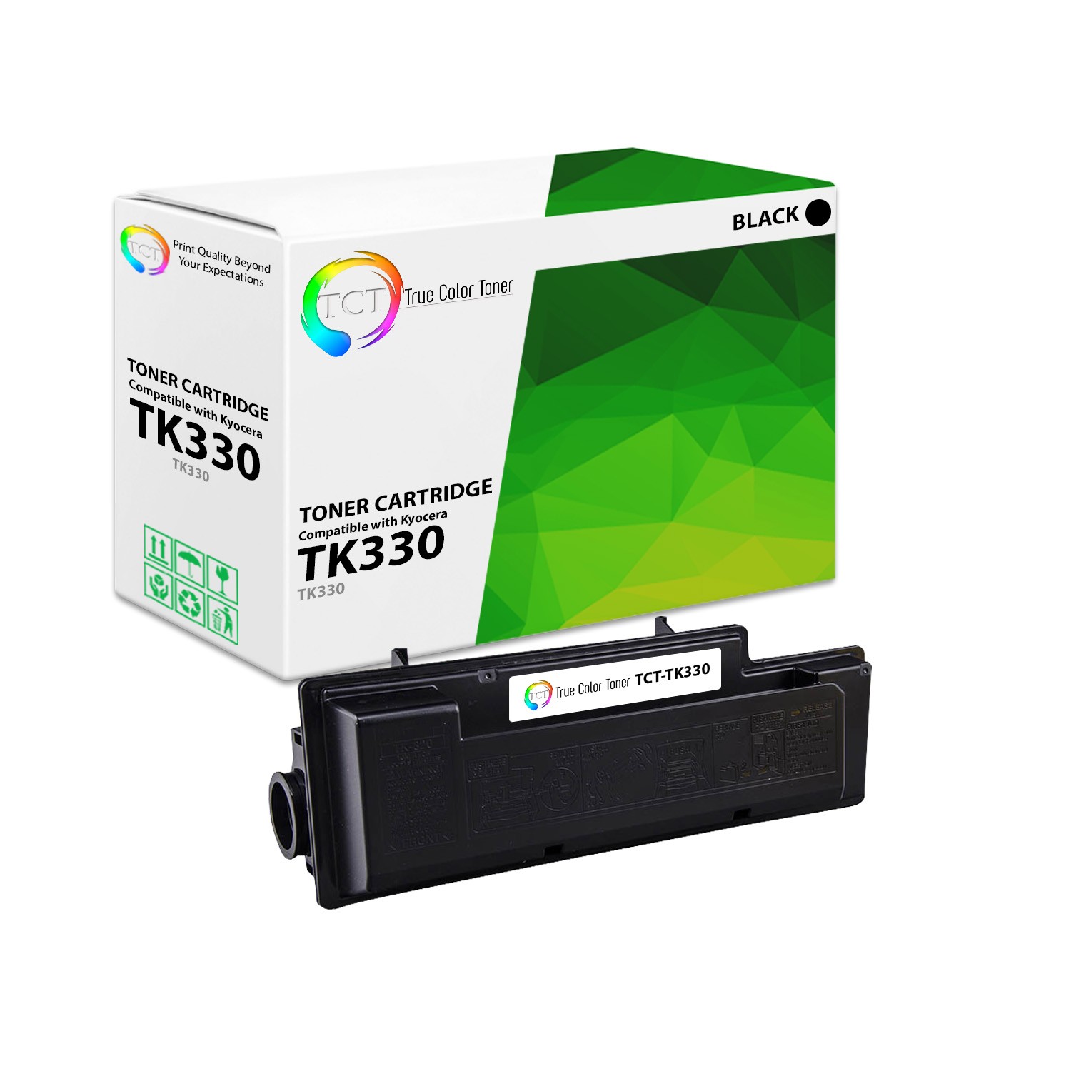 TCT Premium TK330 TK332 Black for Kyocera-Mita FS 4000 4000DN Compatible Toner