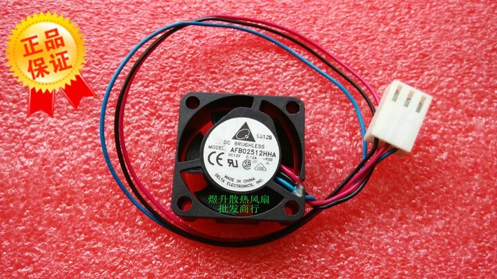 Delta AFB02512HHA 2510 DC12V 0.12A 25 * 10MM 3-wire cooling fan