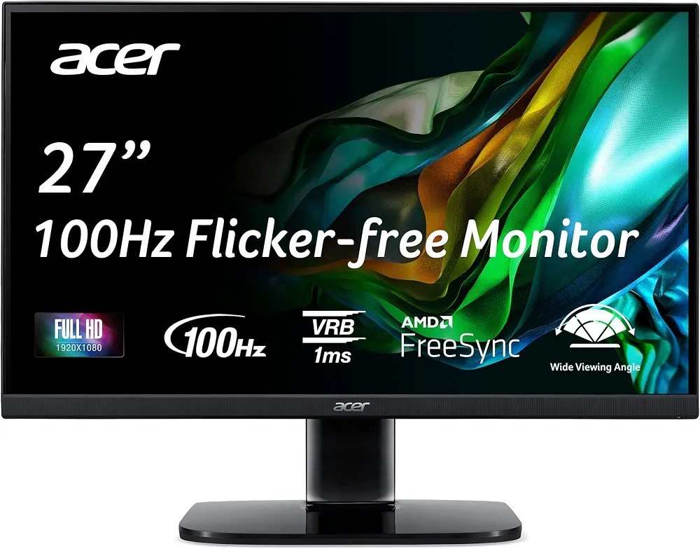 Acer KB272 EBI 27'' 1080p FHD IPS LCD Monitor - Black (UM.HK2AA.E02)