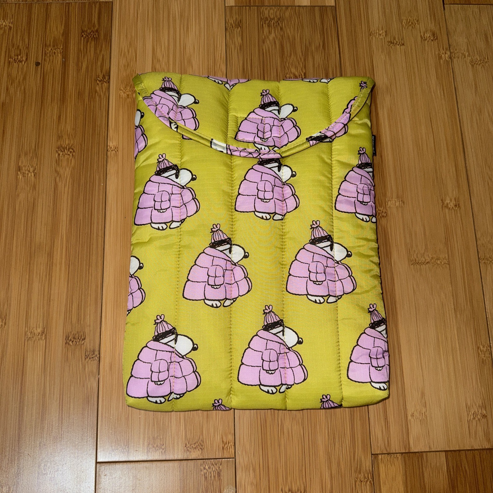 Baggu X Peanuts Snoopy Laptop Sleeve Case Puffer Jacket 13/14”