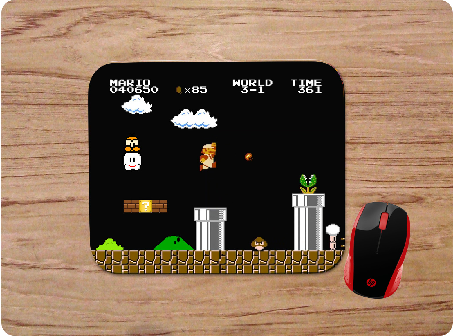 SUPER MARIO BROS NIGHT CUSTOM MOUSE PAD MAT NON-SLIP HOME OFFICE GIFT DISNEY
