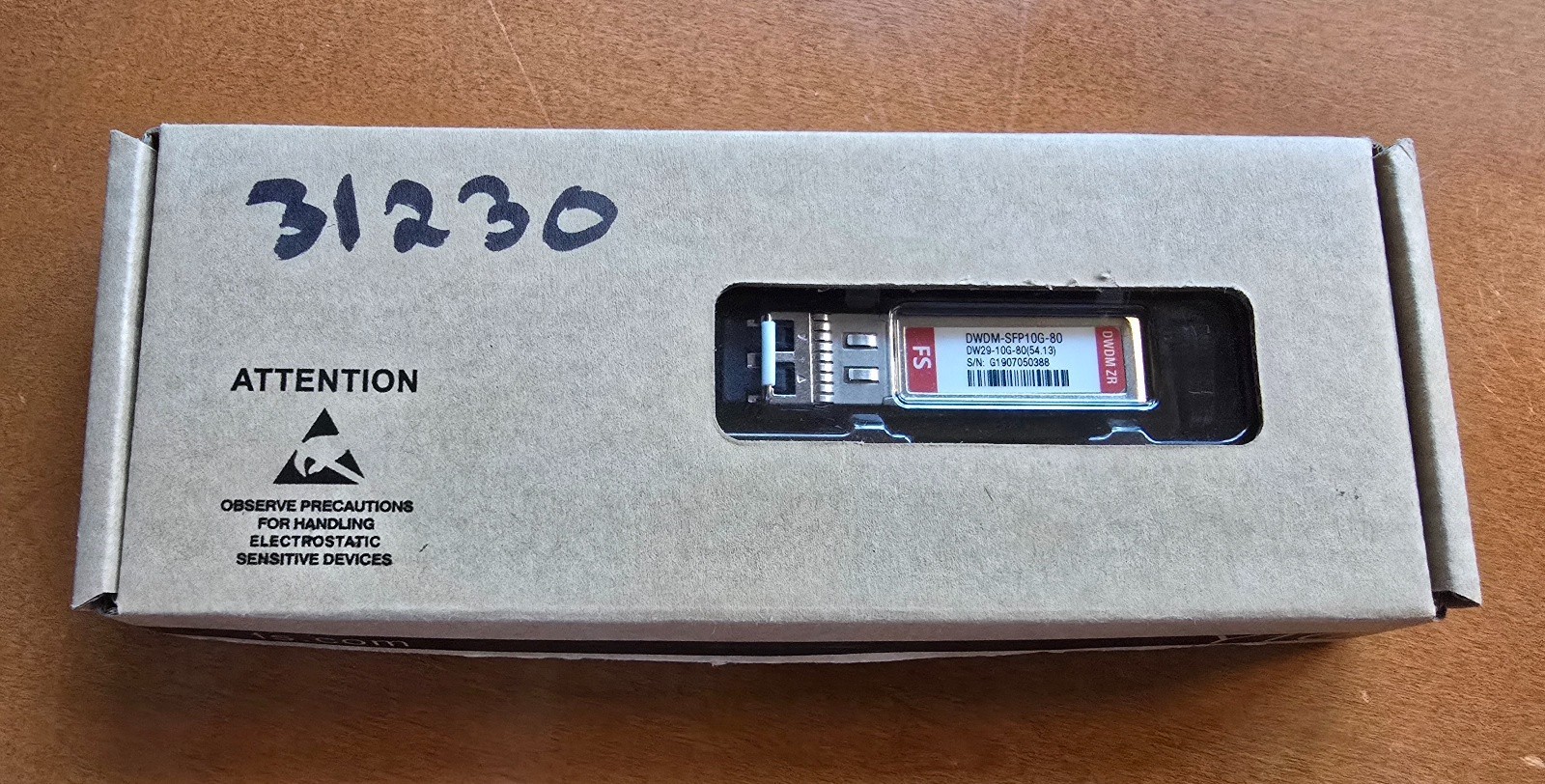 DWDM-SFP10G-80: new/open box FS 10G SFP+ optical module / DW29-10G-80 (54,13)