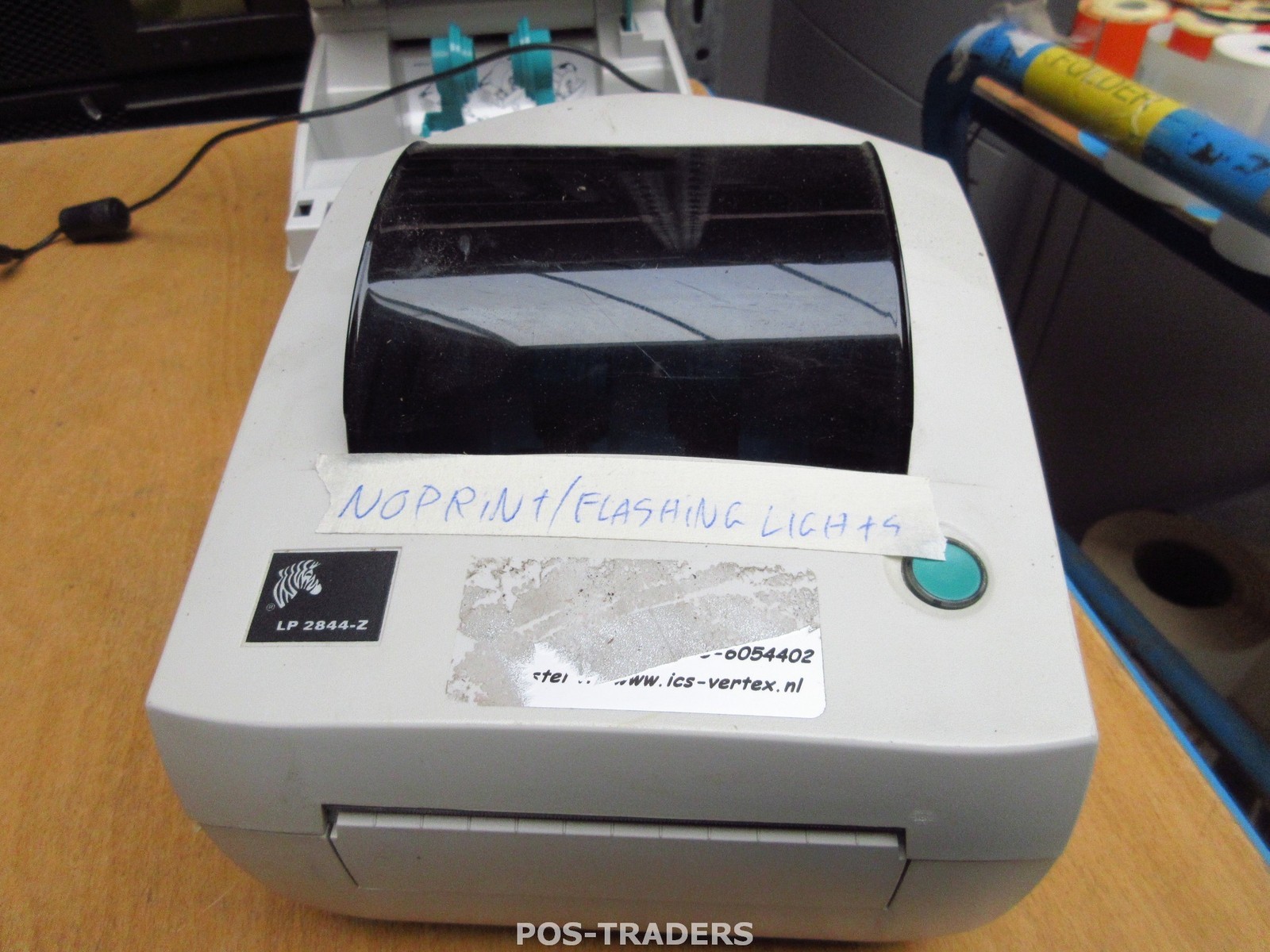Zebra TLP-2844 USB LAN RJ45 203DPI Thermal Label Printer DT TESTED INCL PSU
