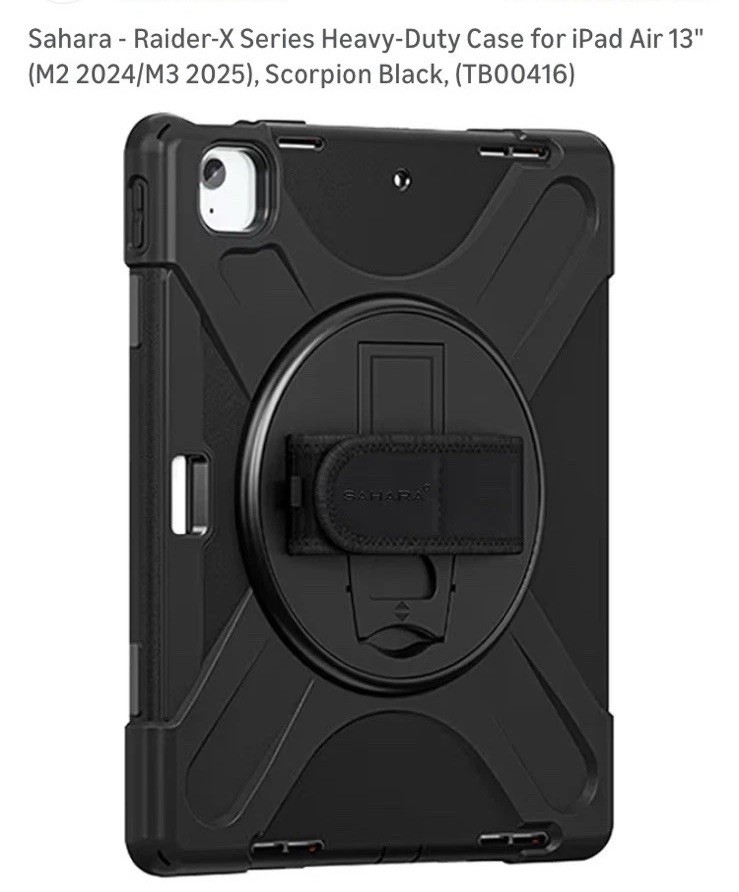 Sahara - Raider-X Series Heavy-Duty Case For IPad Air 13" (M2 2024/M3 2025)