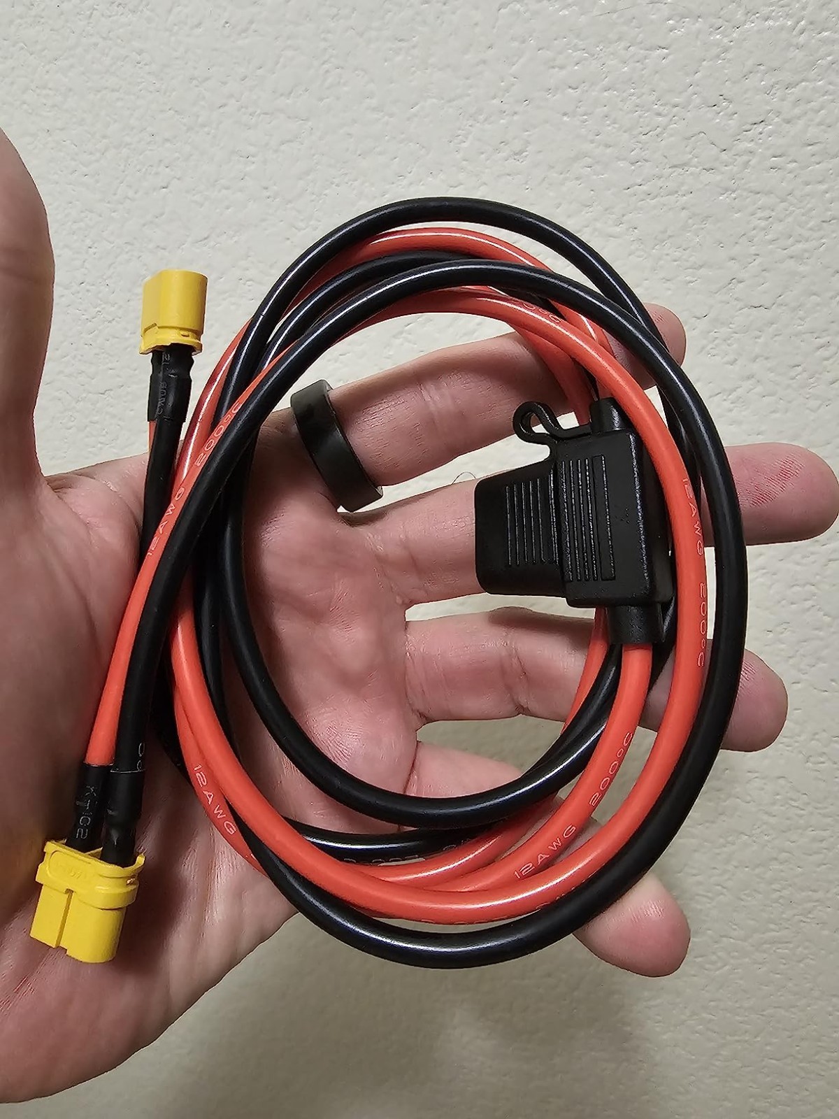 XT60 Extension Cable 12AWG 30A Male To Female Power Cord 3.2FT Battery Use USNew