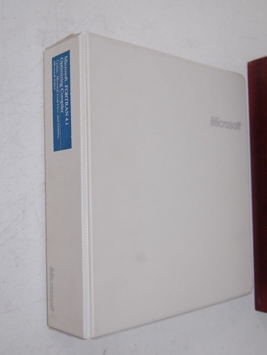 MICROSOFT  FORTRAN 4.1 OPTIMIZING COMPILER MANUAL BOOK UPDATE CODEVIEW 