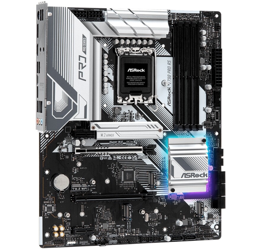 For ASRock Z790 PRO RS Desktop Motherboard LGA 1700 Intel Z790 DDR5 ATX