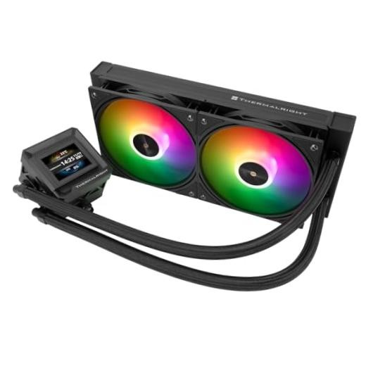 FW 240 SE ARGB Black-AIO CPU Liquid Cooler,IPS LCD Screen with 320 * Black-240