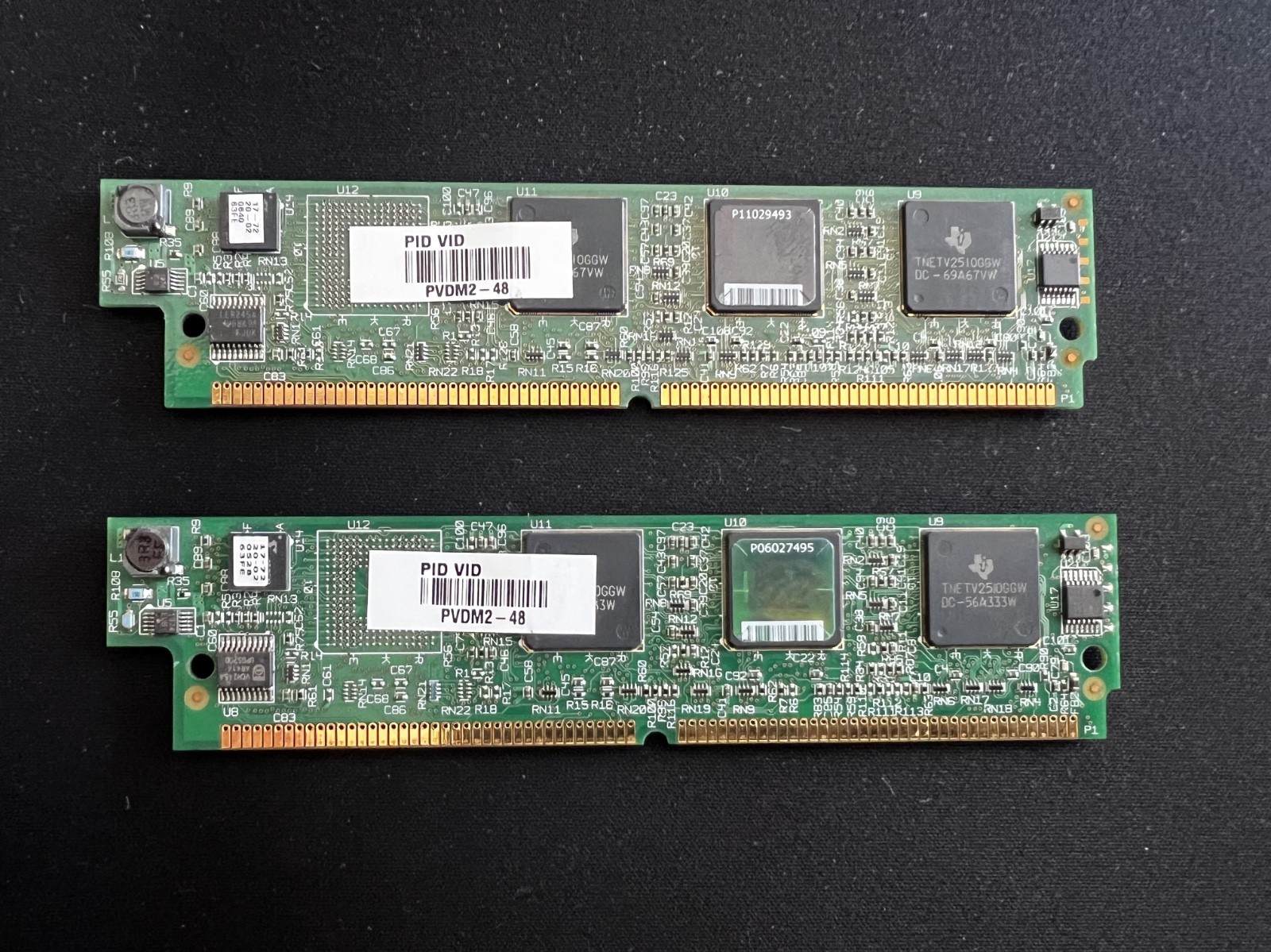 2 CISCO PVDM2-48  Channel Packet Voice Fax PVDM2 DSP Module for 2800 3800 Router