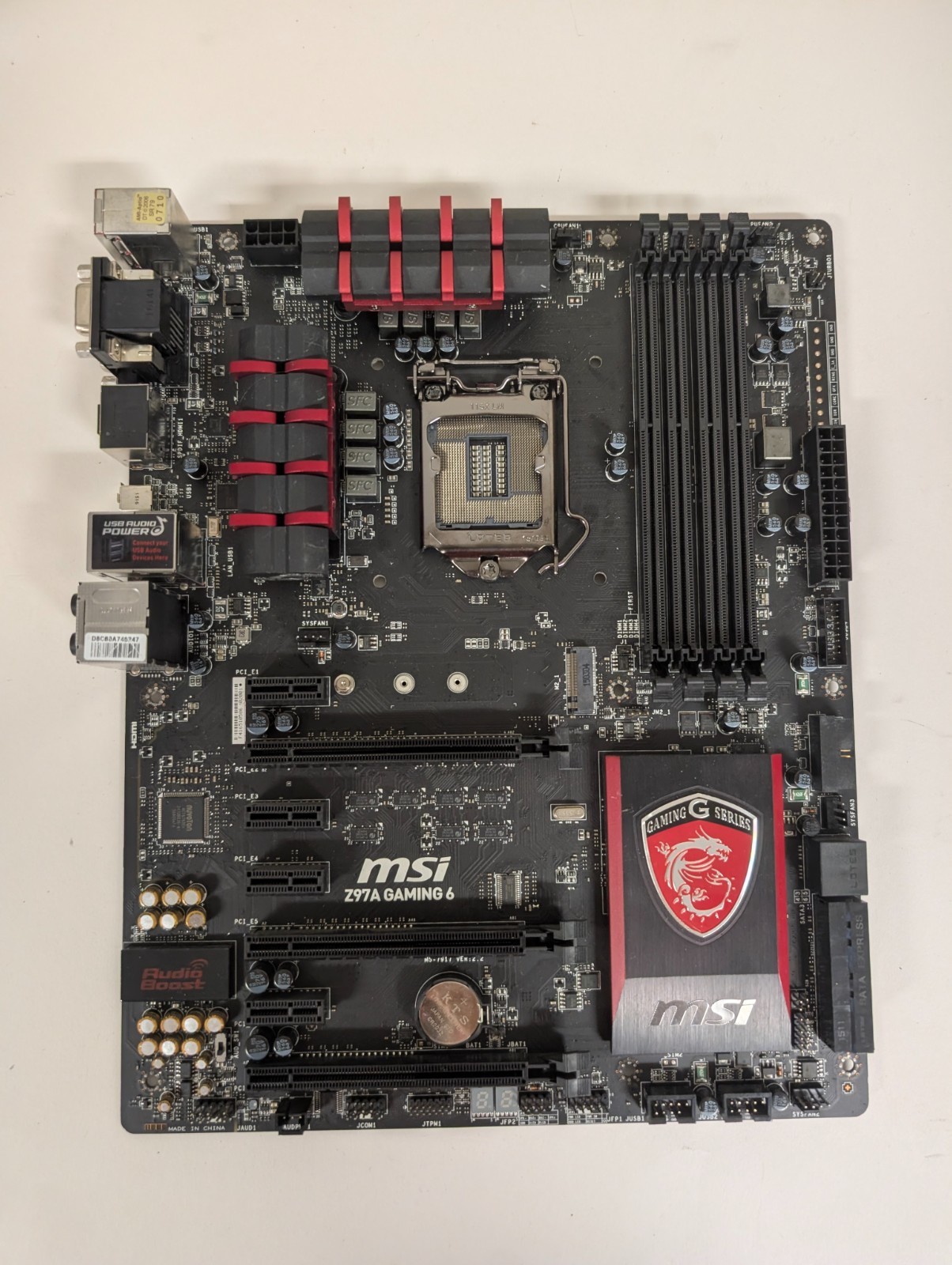 MSI Z97A GAMING 6 LGA1150 ATX Motherboard DDR3 M.2 NVMe Haswell UNTESTED READ