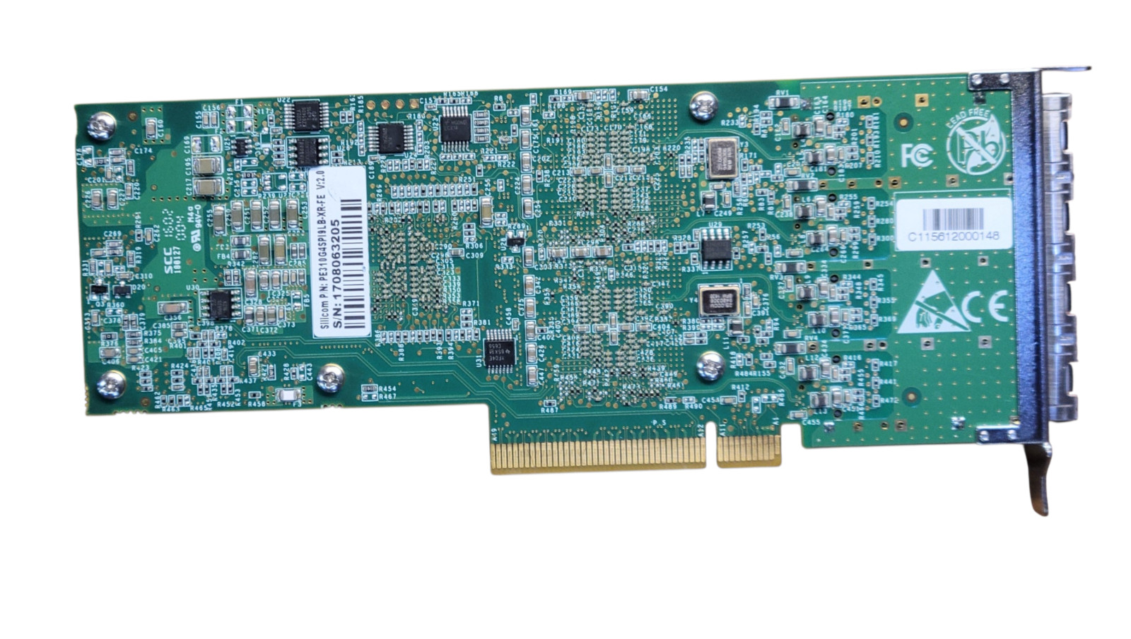 Silicom PE310G4SPI9LB-XR-FE 4-Port 10GbE PCIe 3.0 x8 Ethernet SFP+ ServerAdapter