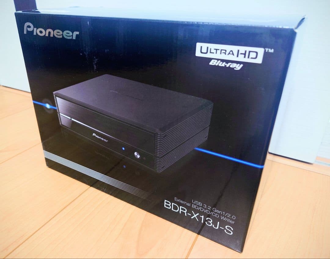 Pioneer BDR-X13J-S External Blu-ray Drive Ultra HD BD DVD CD PureRead4+