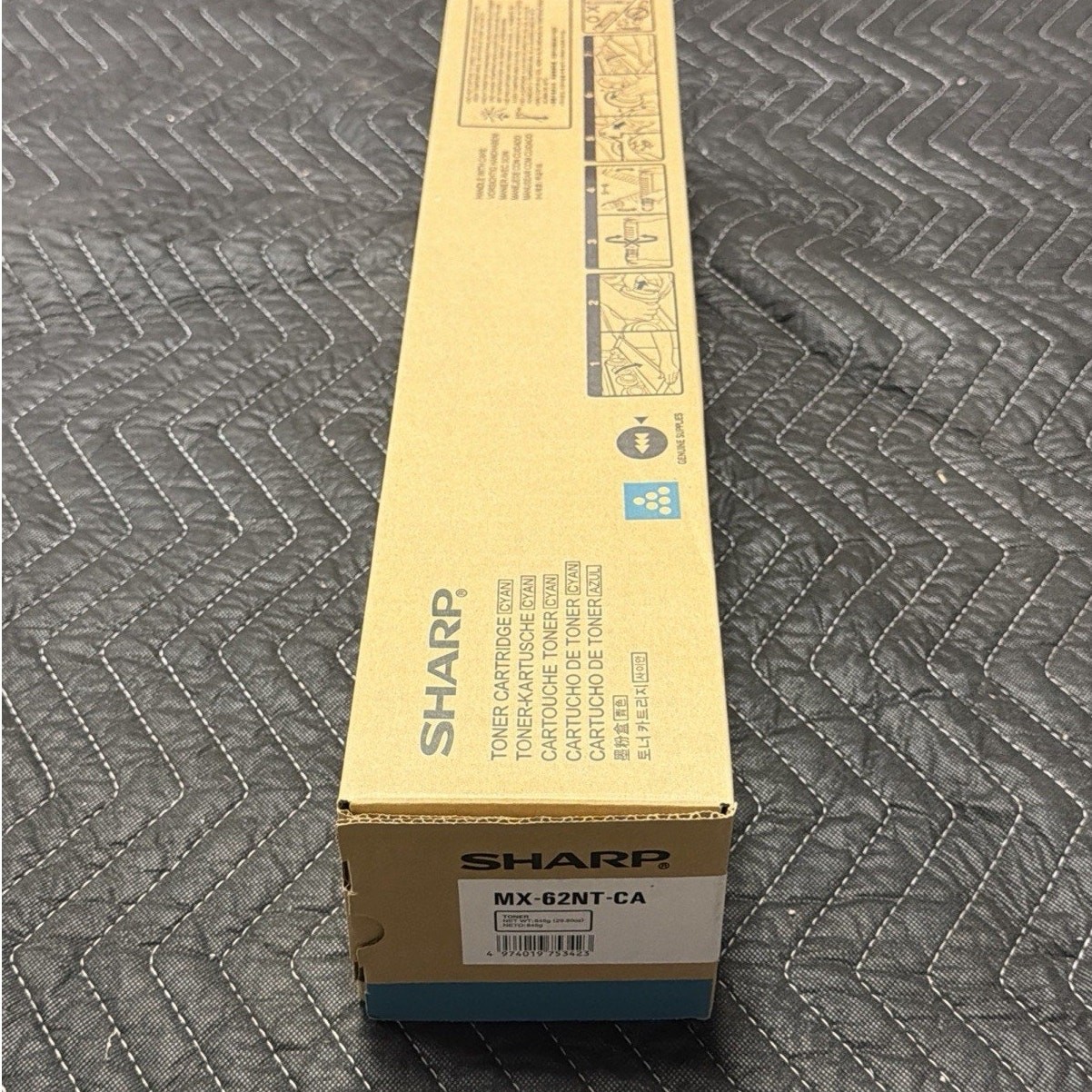 Genuine Sharp MX-62NT-CA CYAN Toner For MX-7580N MX-7500N MX-7040N Series NEW