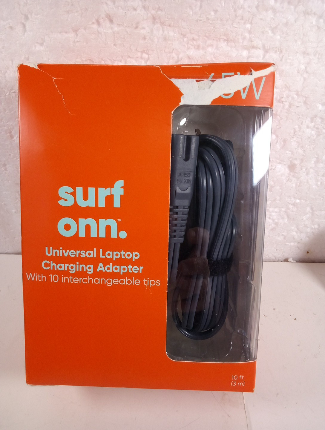 ONN ADS-65QI-19A-2 65W Universal Laptop Charger with 10 Interchangable