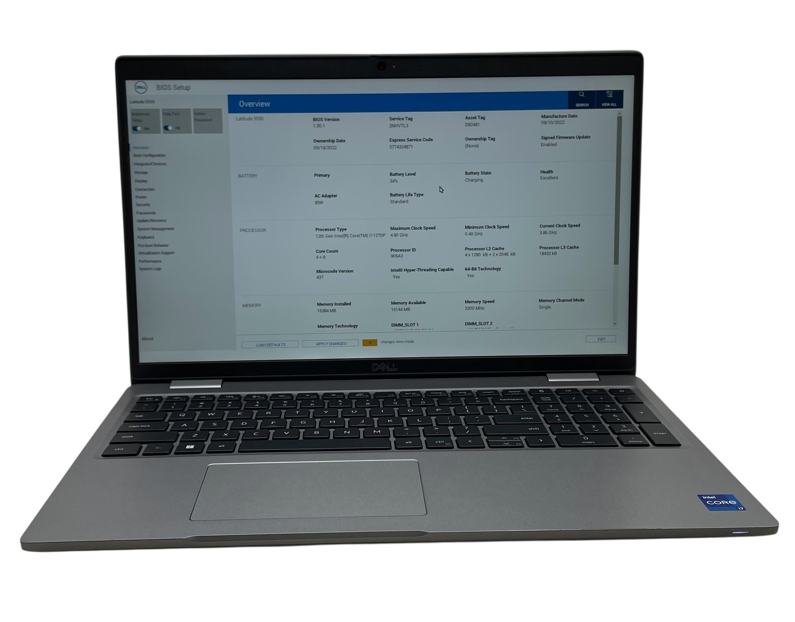 Dell Latitude 5530 15" - i7-1270p - 16GB RAM - 512GB SSD - Grade D