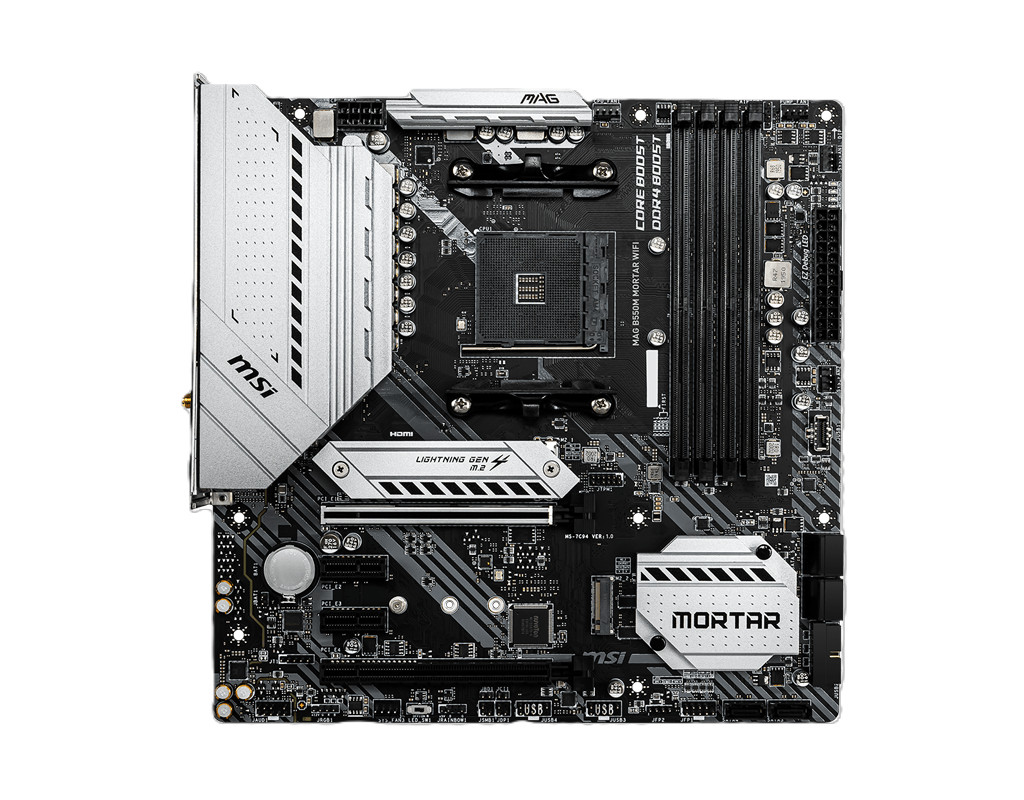 MSI MAG B550M MORTAR WIFI DDR4 AM4 AMD B550 Micro-ATX Wi-Fi 6E Motherboards