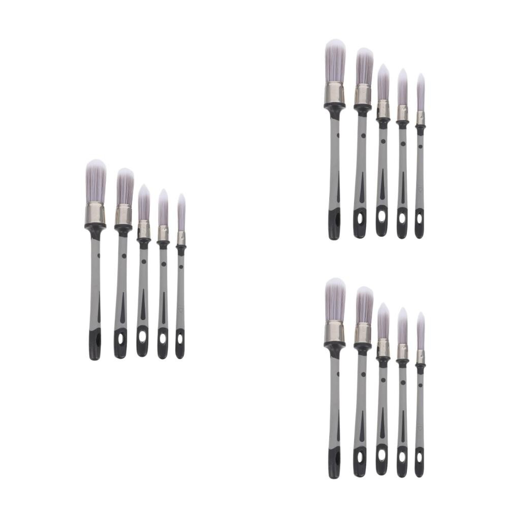 15Pcs Fine Point Paint Brush Set for Trim Grout and Wall Edge Painting Tasks