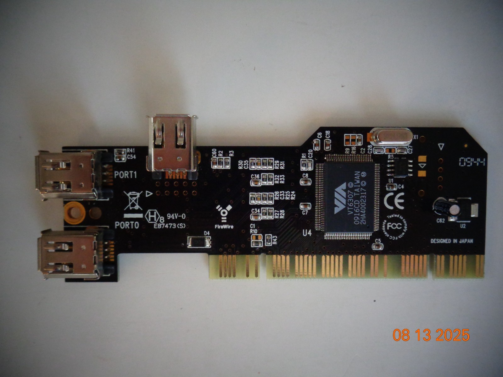 SYBA SD-LP-VT3F Firewire IEEE1394A Card Low Profile new