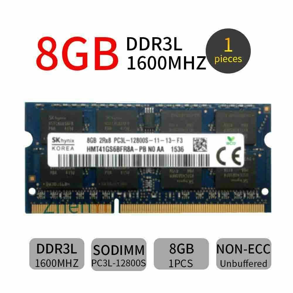 32GB 16GB 8GB 4GB DDR3L 1600MHz PC3L-12800S 204Pin SODIMM Laptop Memory SK LOT