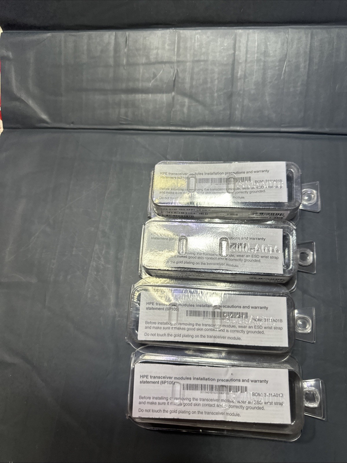 JD094B (4pcs) HPE X130 10G SFP+ LC LR 1310m Transceiver,New Free FedEx Ship ￼