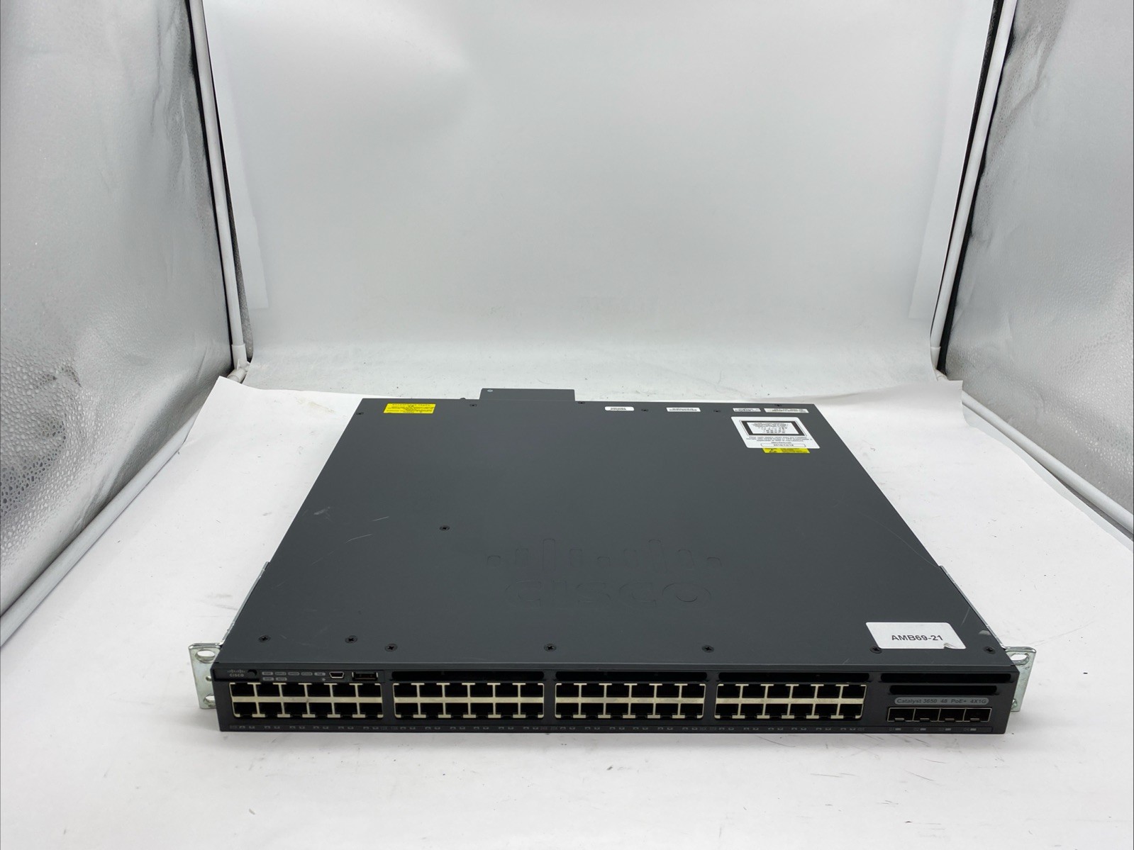 Cisco Catalyst WS-C3650-48FS-L V04 48-Port PoE+ 4x1G Ethernet Switch (J728)