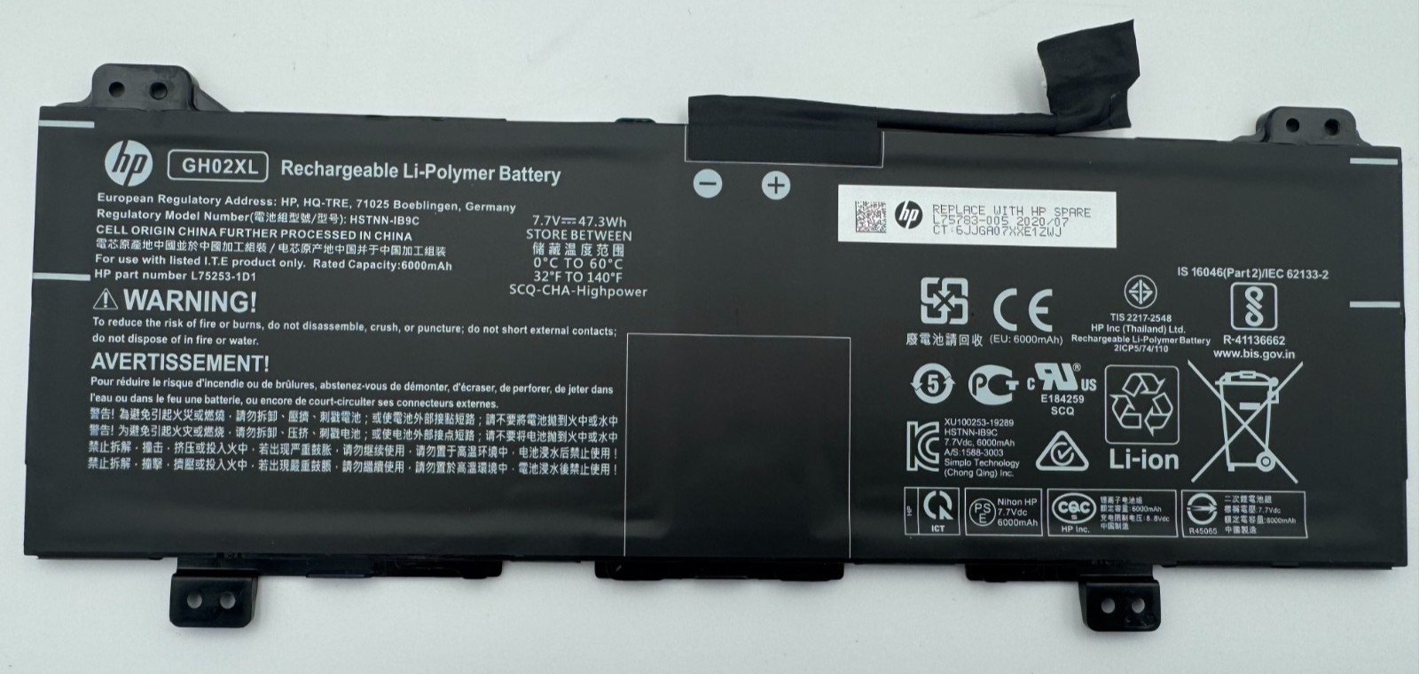 HP Chromebook 11 G6 EE 11a G6 EE Battery GH02XL Genuine OEM Tested Working
