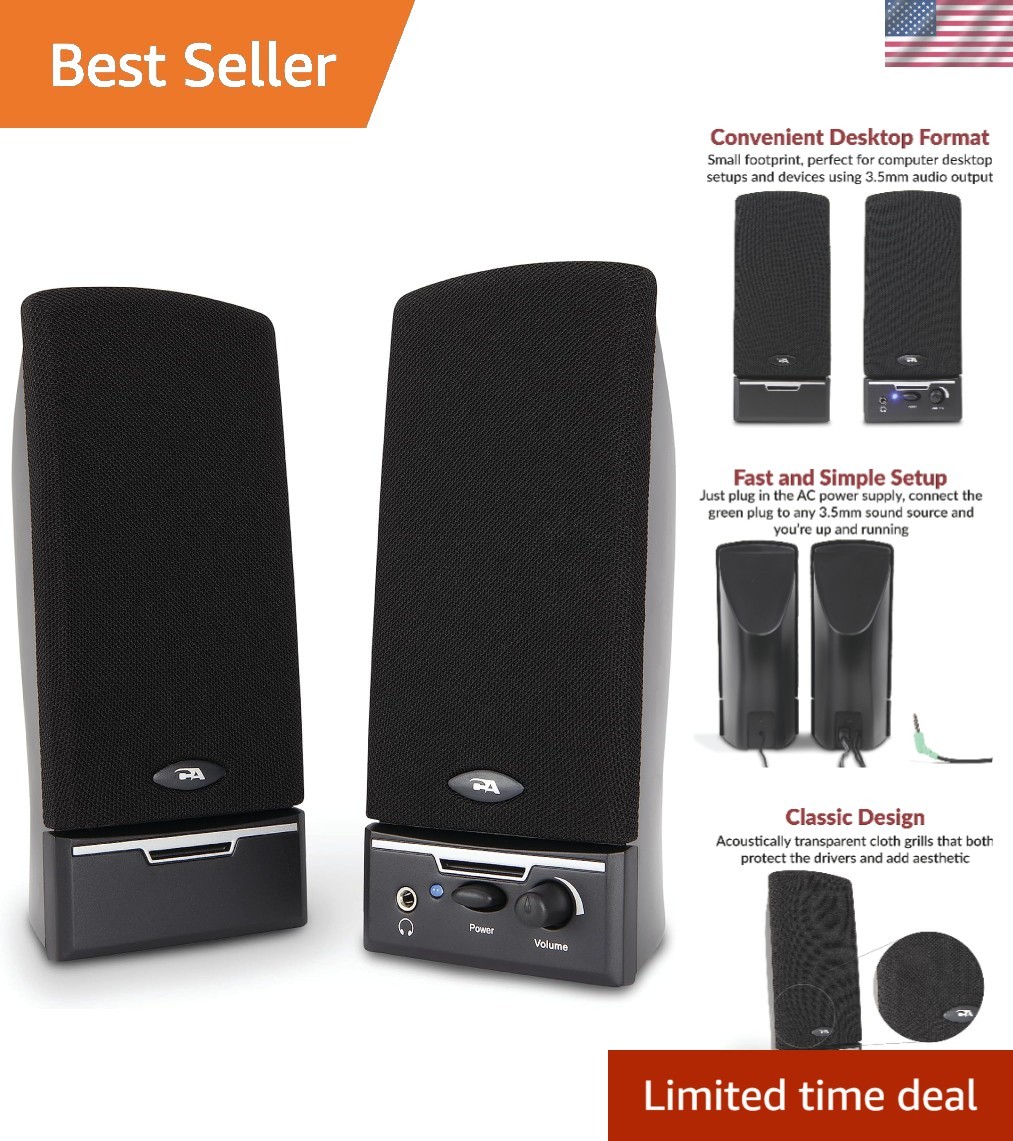 CA-2014 2.0 Computer Speakers, 4W, Stereo Sound