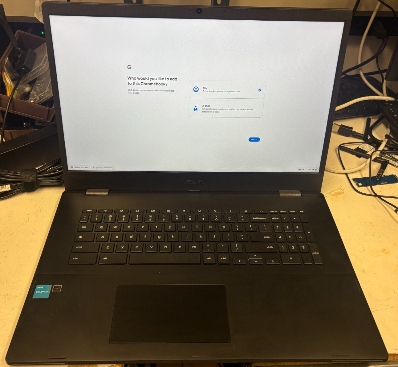 ASUS Chromebook CX1 CX1700CK 17.3" FHD Intel Celeron N4500 1.1 GHz 4GB 128GB