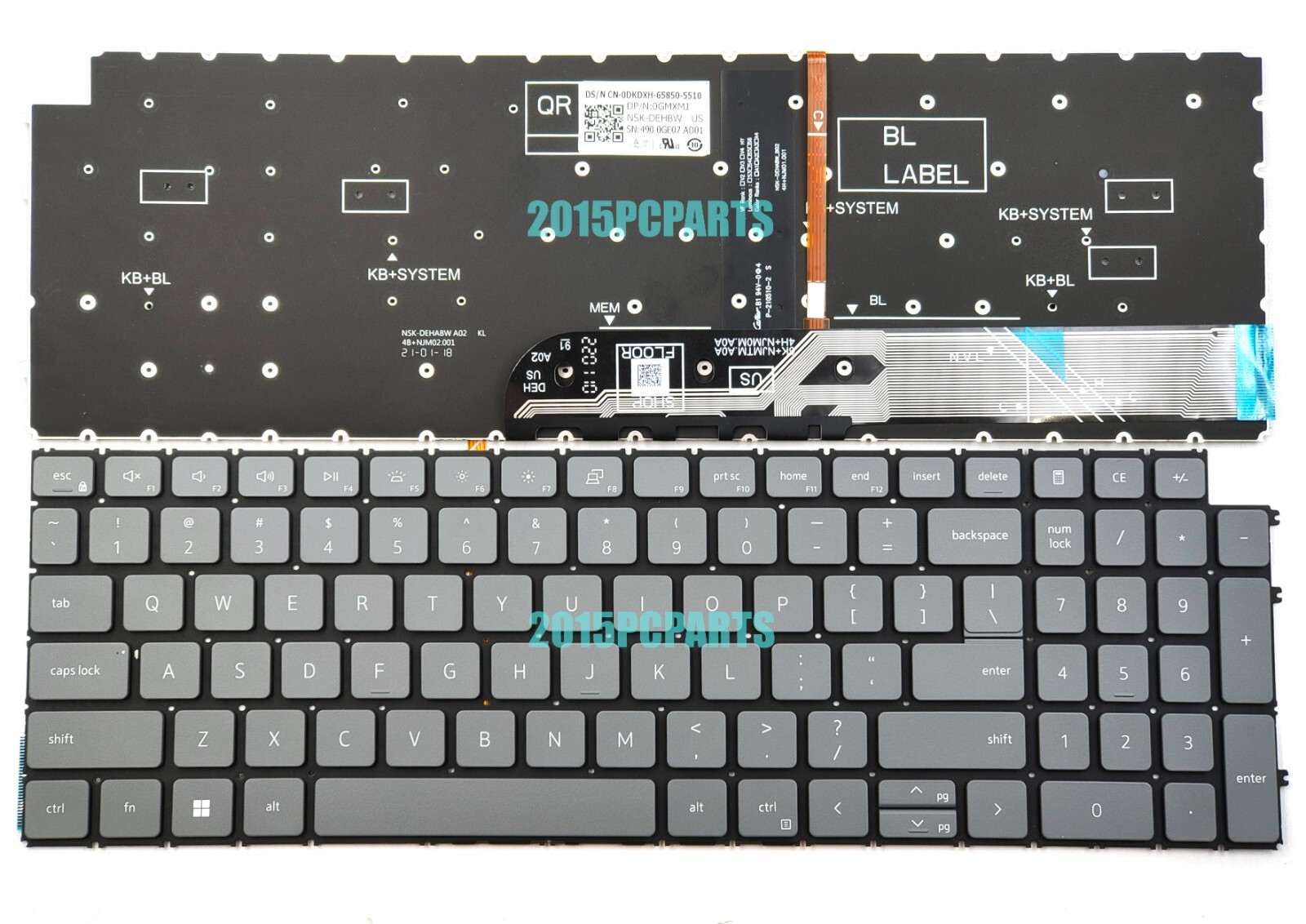 New for DELL Inspiron 15 3515 5510 5515 7510 16 7610 Plus Keyboard Backlit US