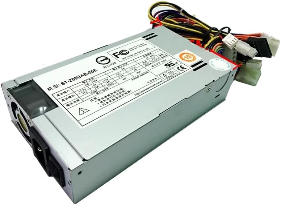 Kiligeary 200W Power Supply ST-200UAB-05E for 1U Server,Firewall,Industria Power