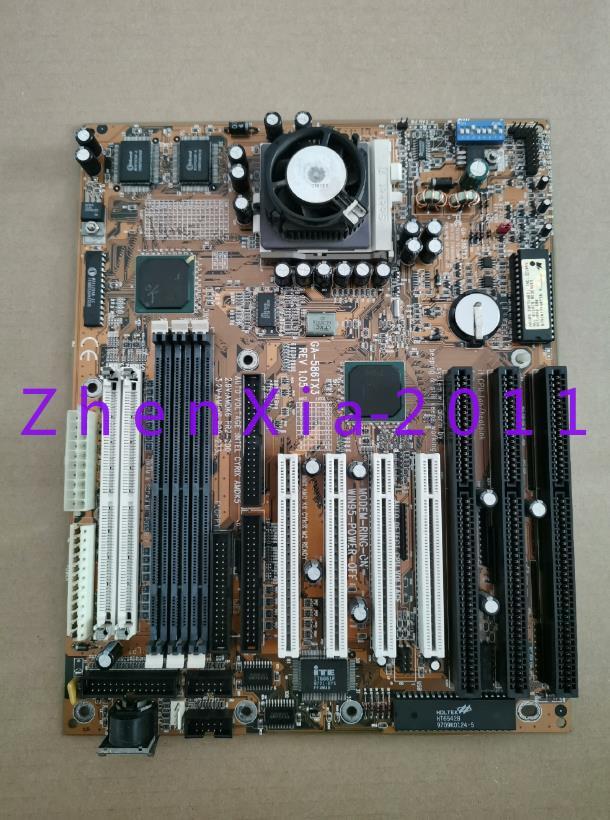 1pc used Gigabyte GA-586TX3 motherboard by DHL/Fedex shipping
