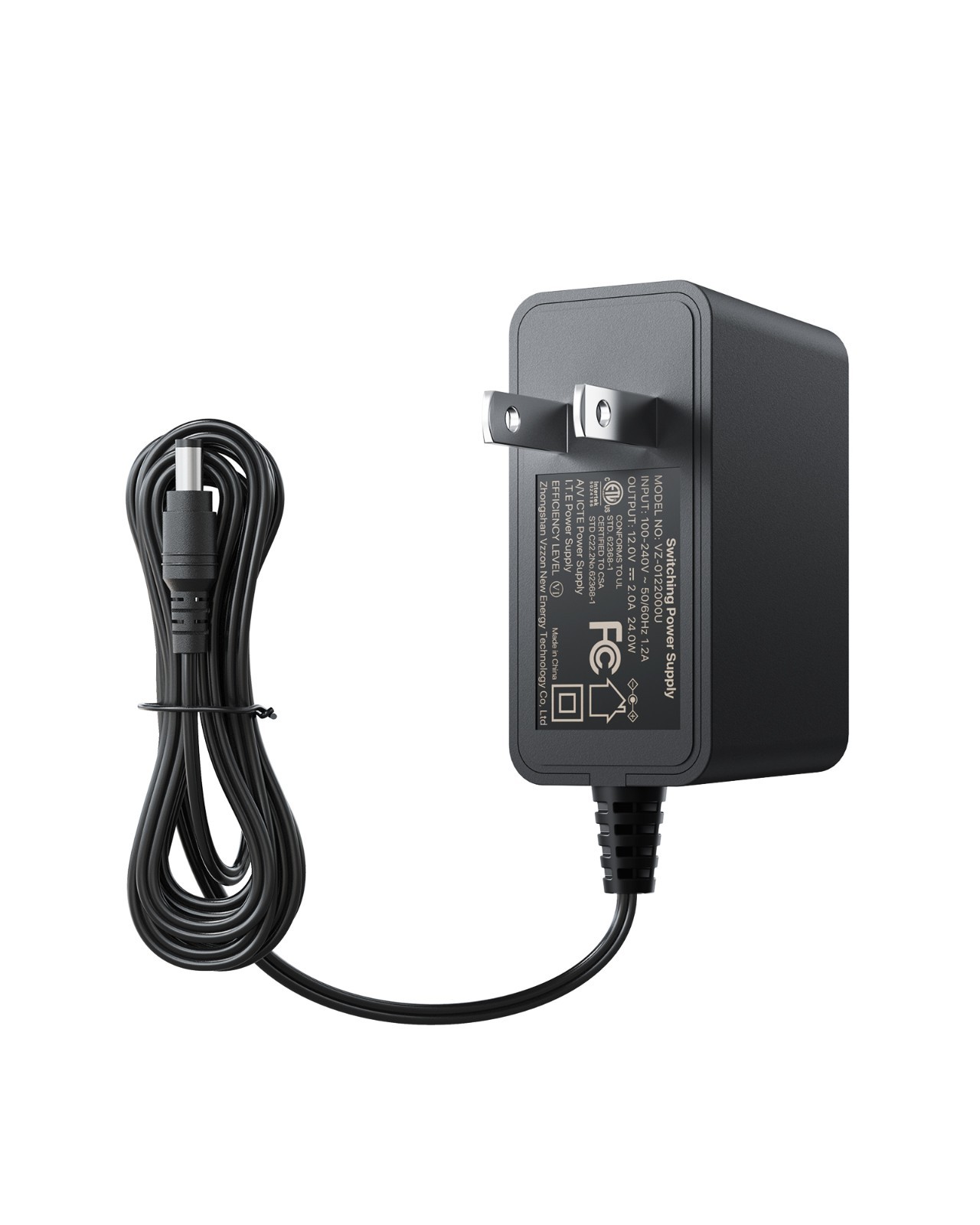 ZOSI DC 12V 2A  CCTV Power Supply Adapter for Home Security Camera 2000MA US