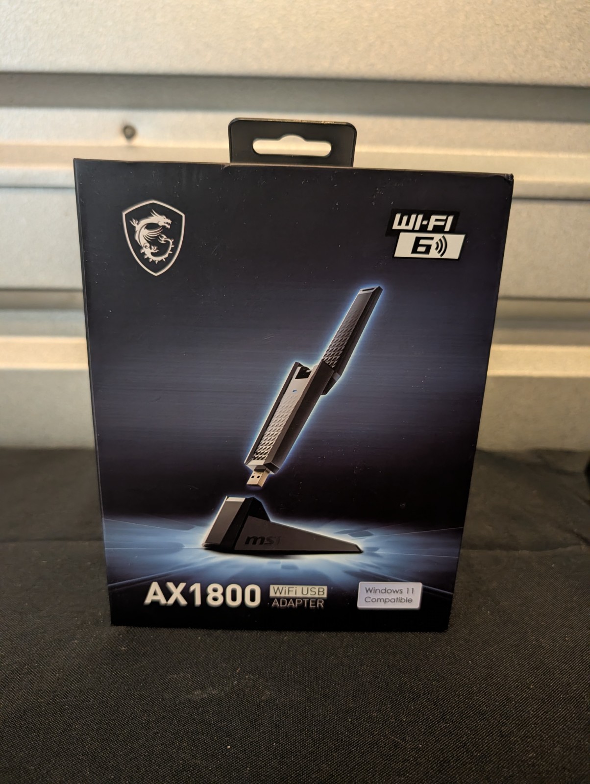 MSI AX1800 WiFi 6 USB Adapter GUAX18 Dual-Band w/ Cradle Open Box Complete
