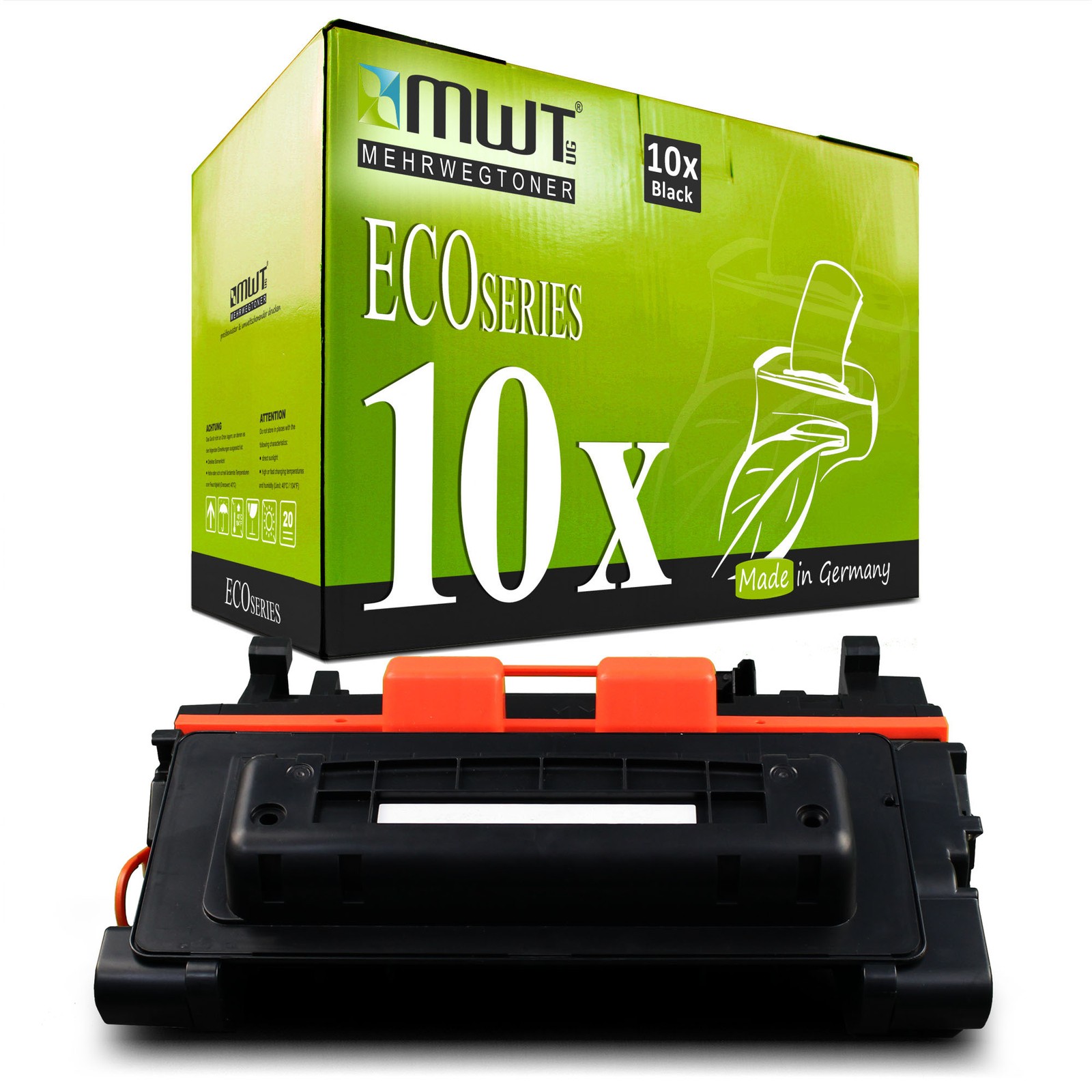 10x MWT Eco Cartridge for Canon I-Sensys CRG039H LBP-351 dn With " 25.000 Pages