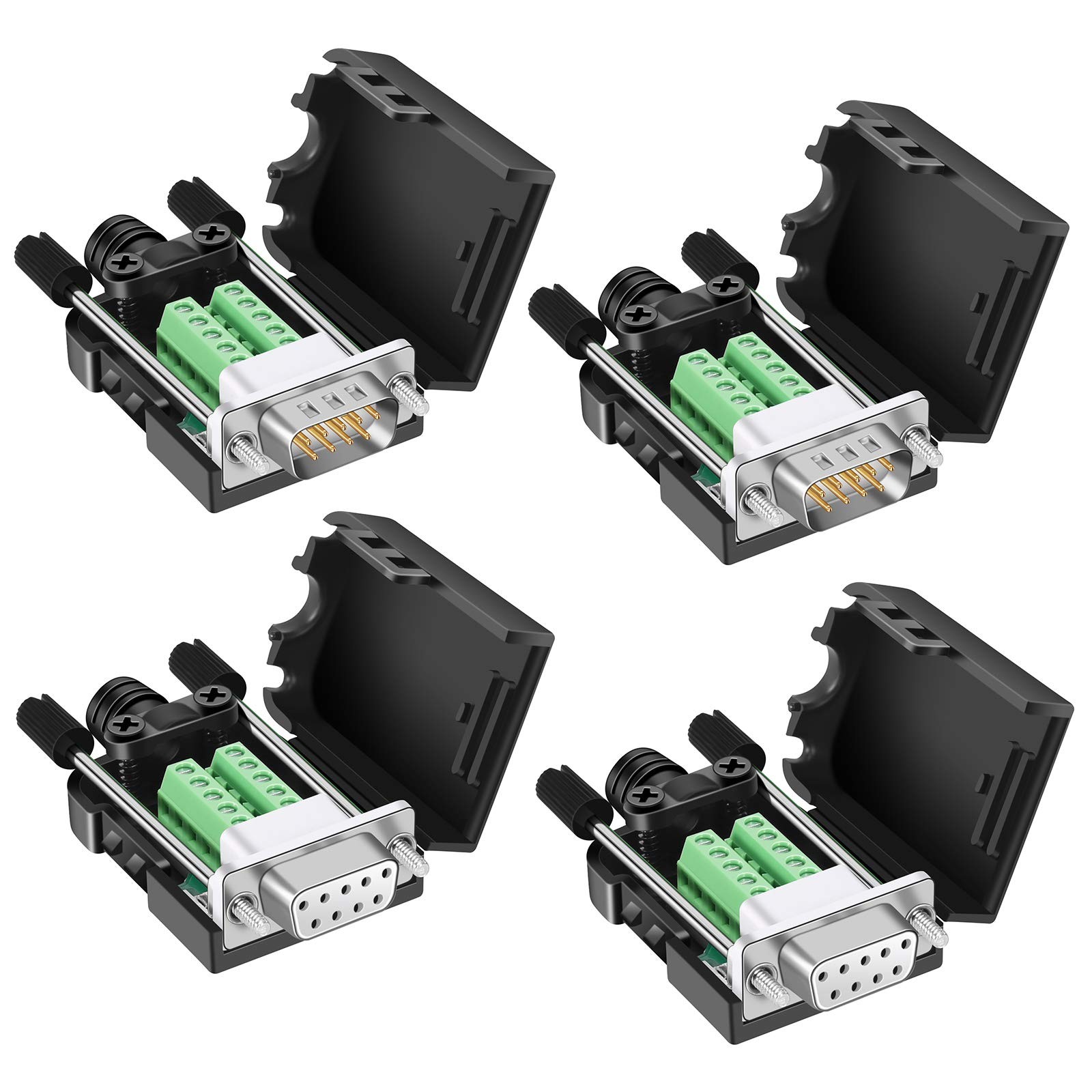 DB9 Solderless Breakout Connector RS232 DSUB Serial To 9Pin Terminal