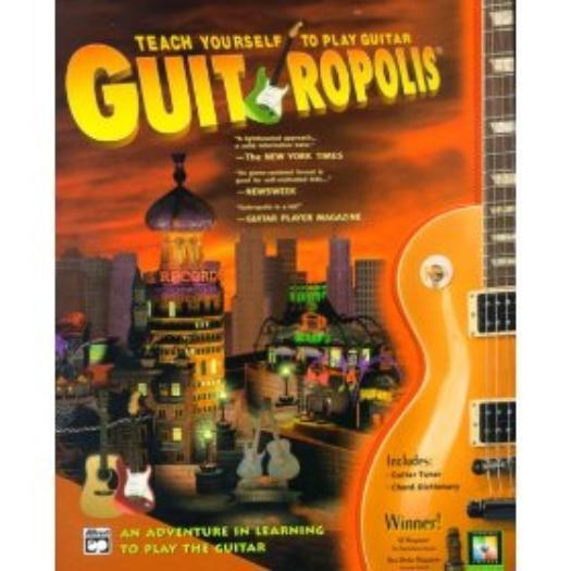 Guitropolis PC MAC teach yourself play guitar read sheet music TAB notation game