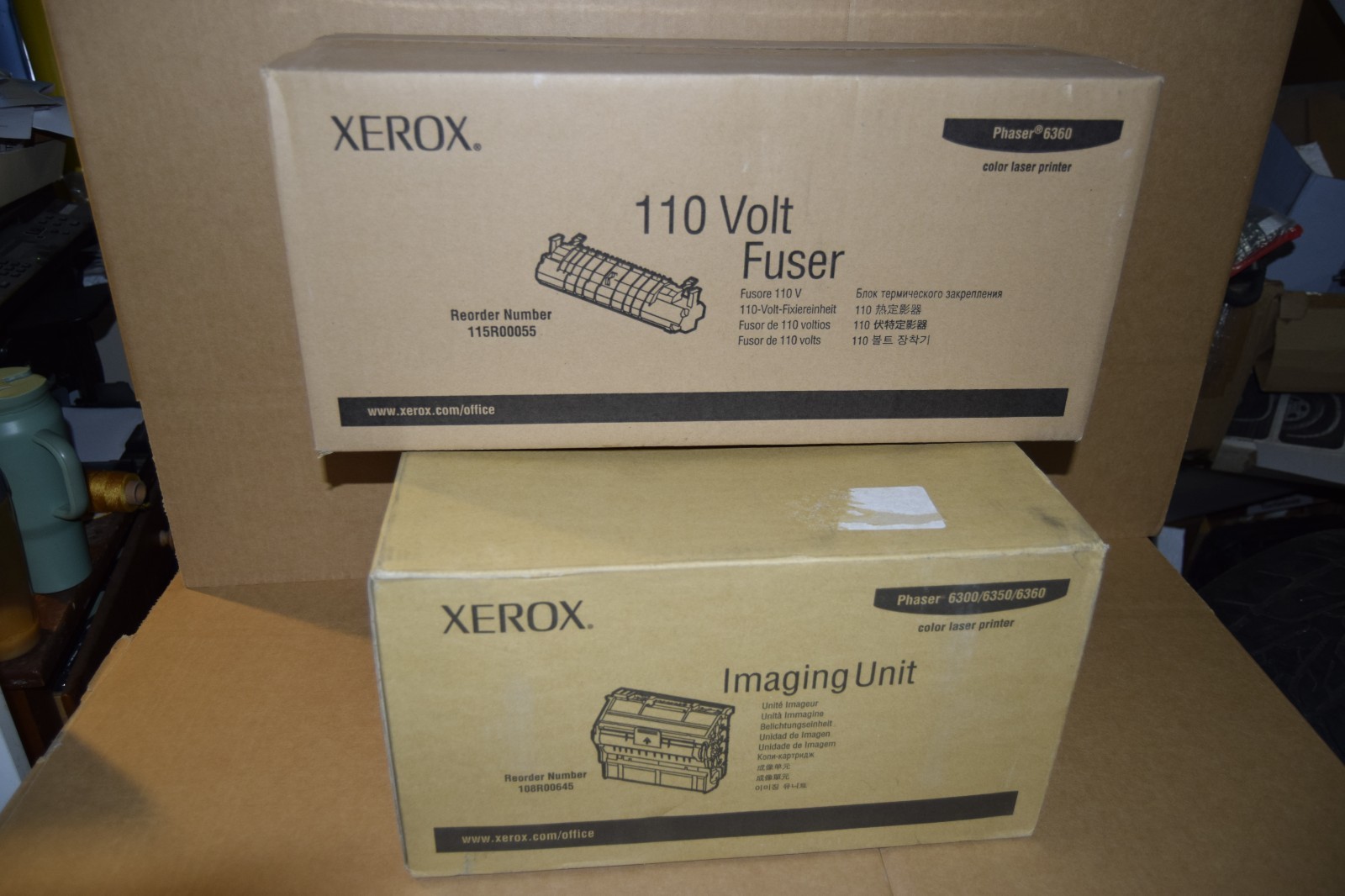 New OEM Genuine Xerox Phaser 6300/6350/6360 108R00645 Imaging UNIT & Fuser