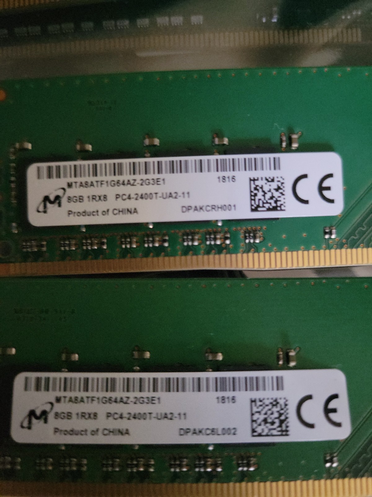 Micron 16GB(2x8GB) Desktop Ram DDR4 2400T Memory Module 