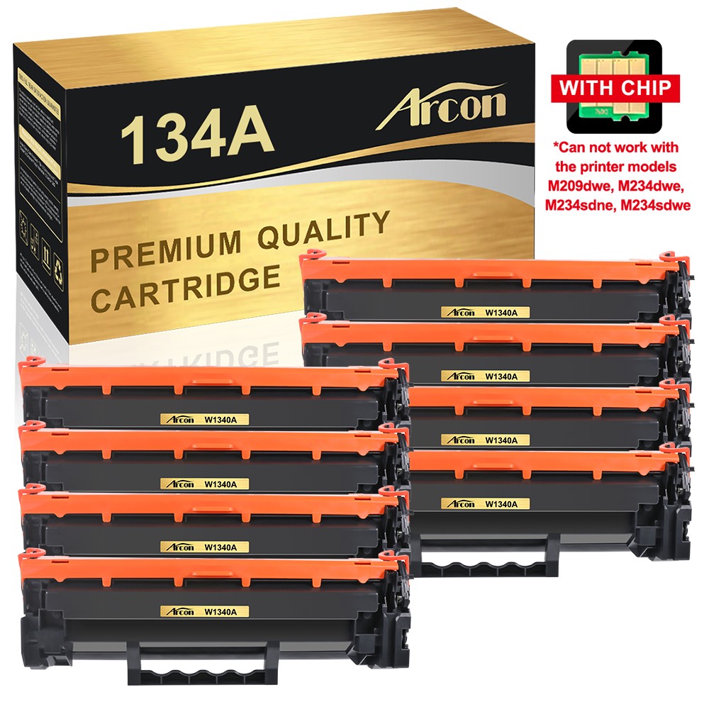 8 PK With Chip W1340A Toner Cartridge For HP 134A LaserJet M209dw MFP M234sdw