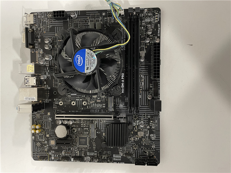 MSI H510M-A PRO Motherboard Combo i7-10700K CPU IO Shield Tested