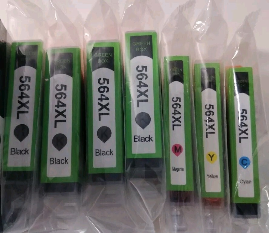 Green Box 564XL Compatible Ink Set - 4 Black, 1 Cyan, 1 Magenta, 1 Yellow