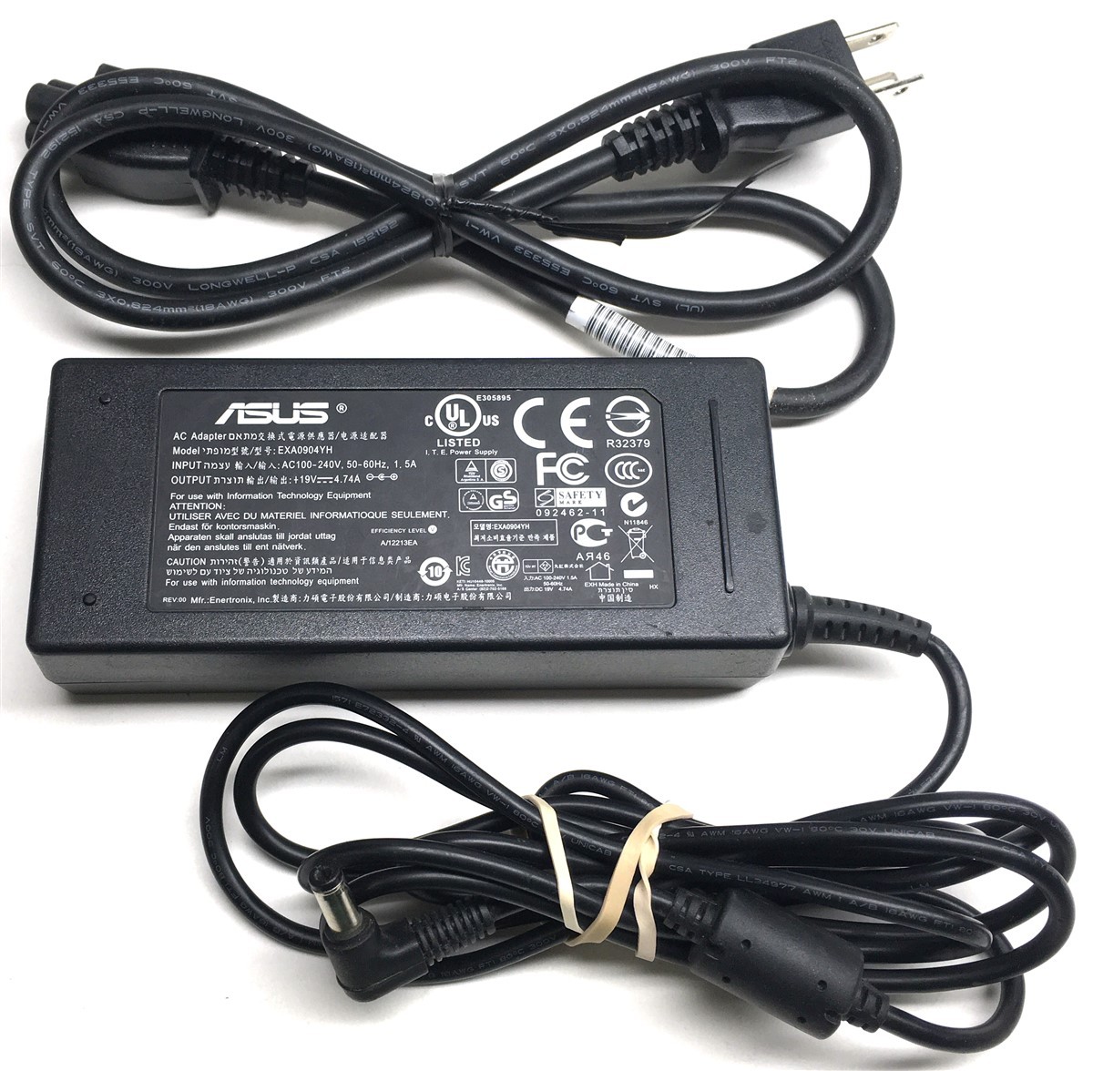 Genuine Asus Laptop Charger AC Adapter Power Supply EXA0904YH 19V 4.74A 90W