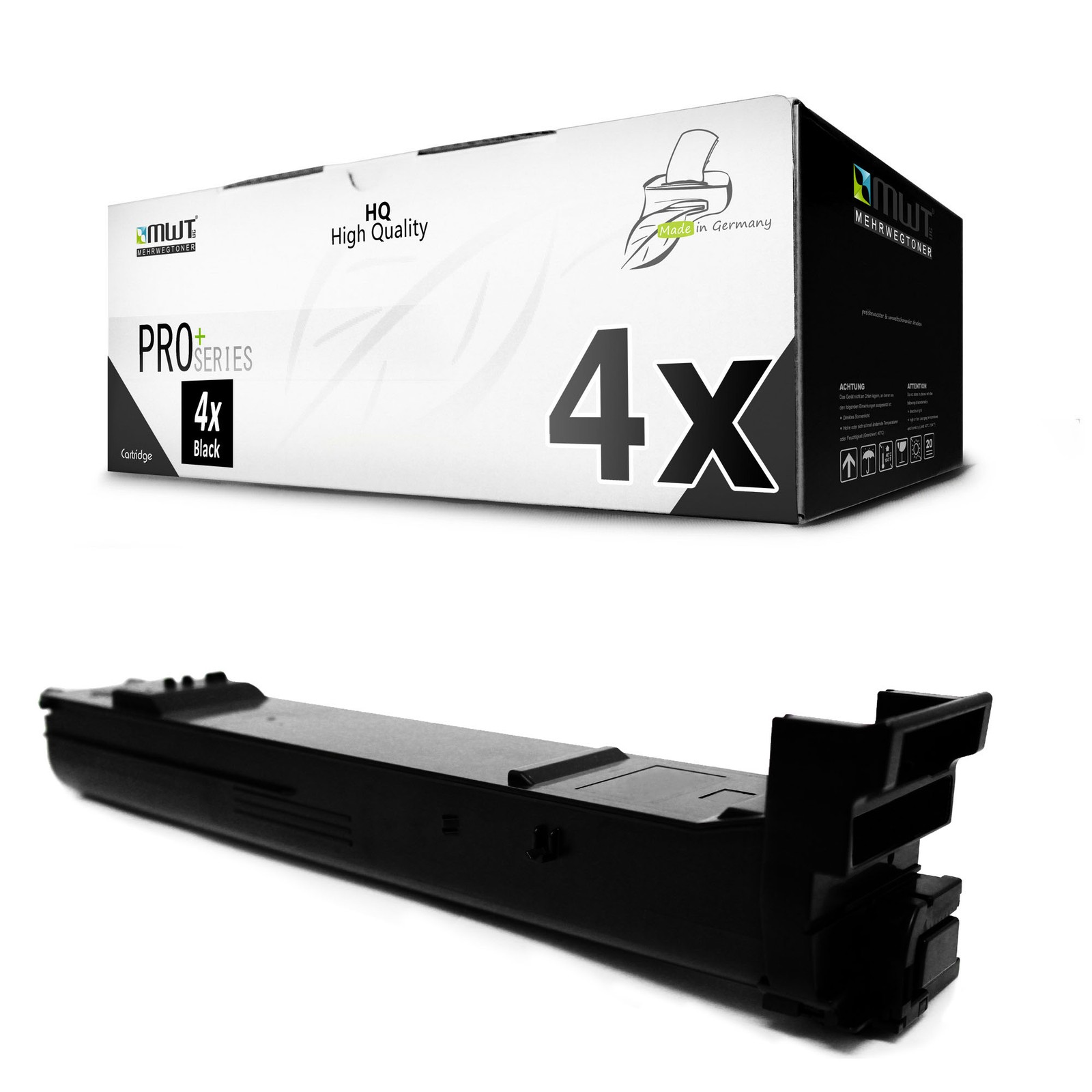 4x per Cartridge Black for Konica Minolta Magicolor 5550-DTH 5670-DTH 5670-EN
